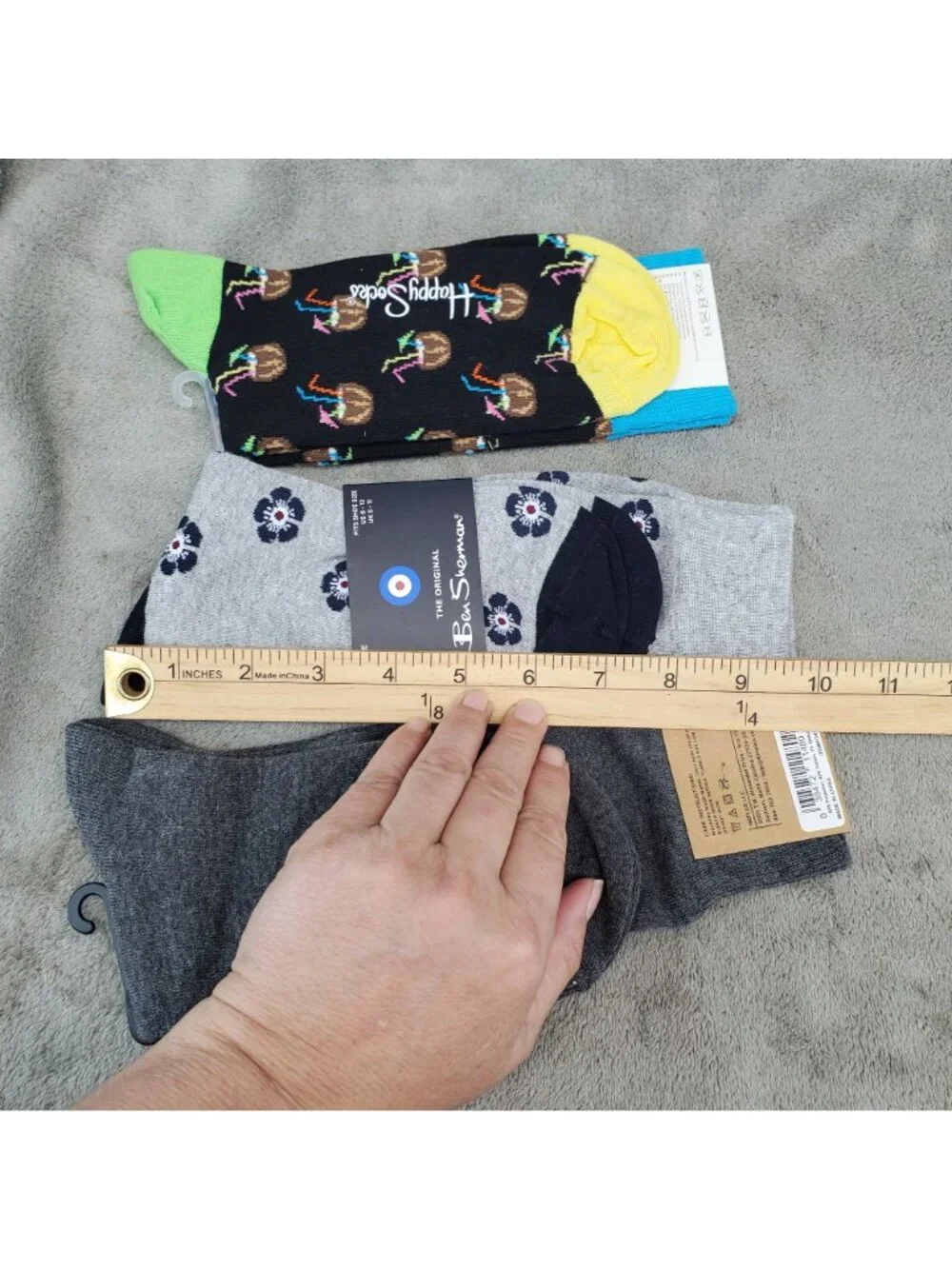 Sock Bundle Three Pack Mens One Size Three Pack Crew Socks *NWT*